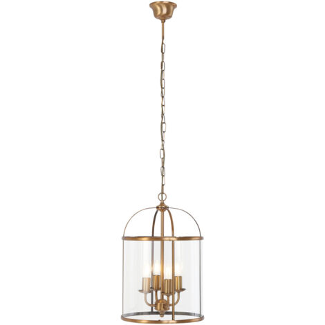 Steinhauer - lampada a sospensione - Pimpernel - bronzo - vetro