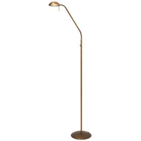 Sienna Biron Lampada da lettura Bronzo Spazzolato, Vetro Matt
