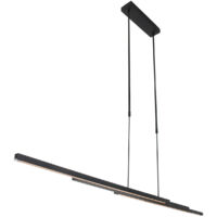 Sienna Zelena Plafoniera Led Integrata Sospensione Plafoniera Nero Opaco, Plastica Opaca