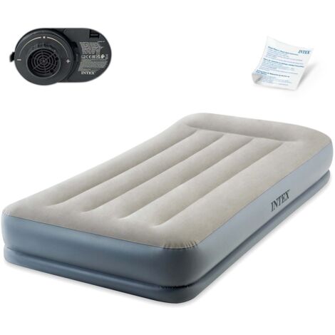 Intex 64116 Luftbett Pillow Rest Mid-Rise Twin Gästebett Luftmatratze 191x99x33