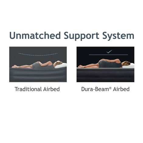 Intex Luftbett mit Pumpe Single Gästebett Matratze selbstaufblasend 191x99x46cm 