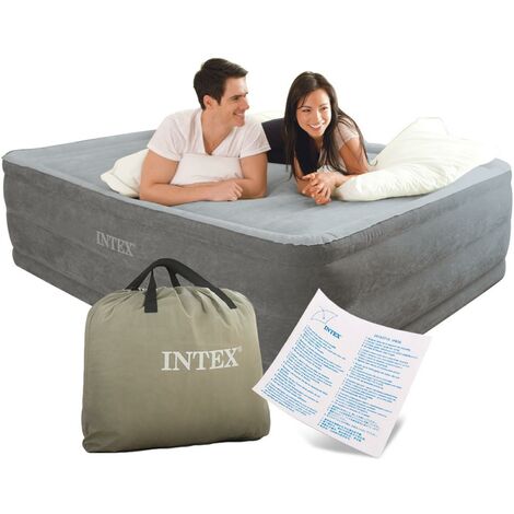 INTEX  Luftbett mit Pumpe Gästebett Bett Matratze Luftmatratze selbstaufblasend 