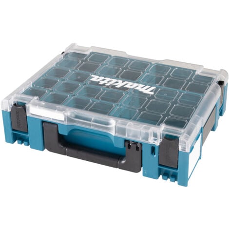 Makita MAKPAC-Organizer Tragekoffer 191X80-2 Werkzeugkasten 14-teilig Einsätze