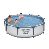 Bestway 56408 Frame Pool Steel Pro Set Schwimmbad 305x76cm Pumpe 1.249 L/h