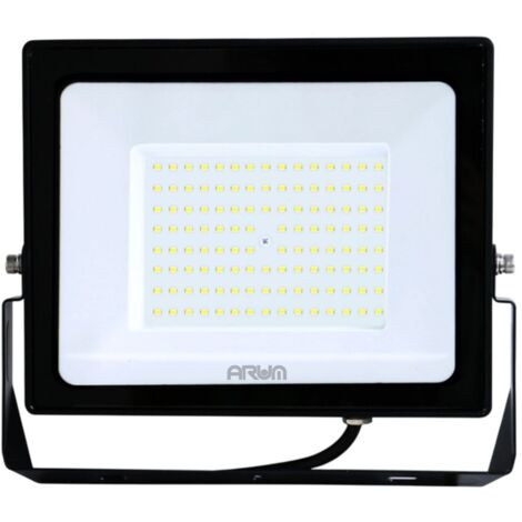 LED Fluter ATRIA 100W BLACK Eq 800W IP66 Outdoor  Farbtemperatur: Warmweiß 3000K