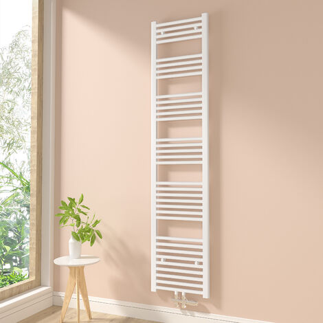 Heilmetz Toallero Secatoallas Radiador No es eléctrico Baño Radiador Para sistemas de calentamiento de agua Blanco 180x40cm 547W