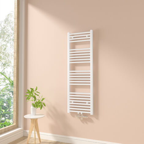 Heilmetz Toallero Secatoallas Radiador Para sistemas de calentamiento de agua No es eléctrico Baño Radiador Blanco 120x40cm 427W