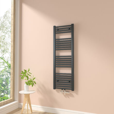 Heilmetz Toallero Secatoallas Radiador Para sistemas de calentamiento de agua No es eléctrico Baño Radiador Antracita 120x40cm 427W