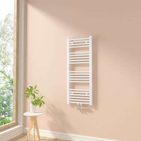 Heilmetz Toallero Secatoallas Radiador Para sistemas de calentamiento de agua No es eléctrico Baño Radiador Blanco 100x40cm 356W