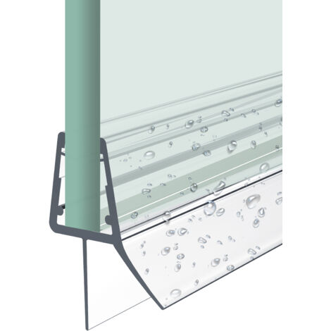 Heilmetz Junta de Ducha(L:60cm) Goma Junta de Estanqueidad para Cristal de 4-6 mm de Mampara de Ducha-Type.3