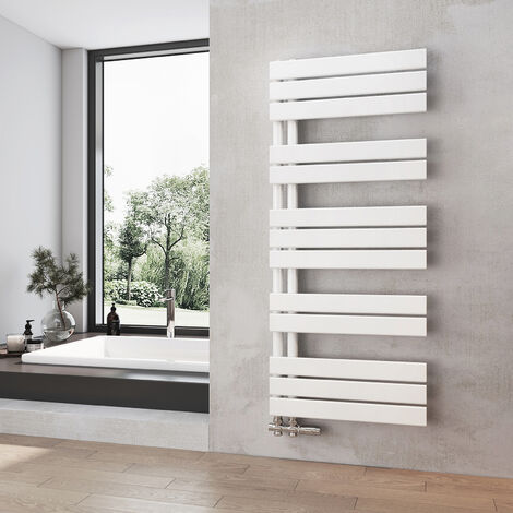 Heilmetz Radiador de Baño Blanco Secatoallas Calentador 500 x 1176 mm Radiador de Baño Calentador de Toallas