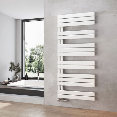 Heilmetz Radiador de Baño Blanco Secatoallas Calentador 600 x 1385 mm Radiador de Baño Calentador de Toallas
