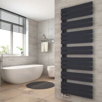 Heilmetz Radiador de baño Antracita Calentador Secatoallas 600 x 1662 mm Radiador de Baño Calentador de Toallas