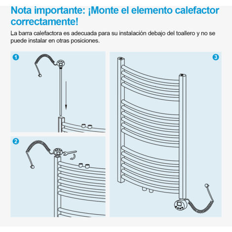 Resistenza Elettrica Bianca da 600 W con Termostato Regolabile 