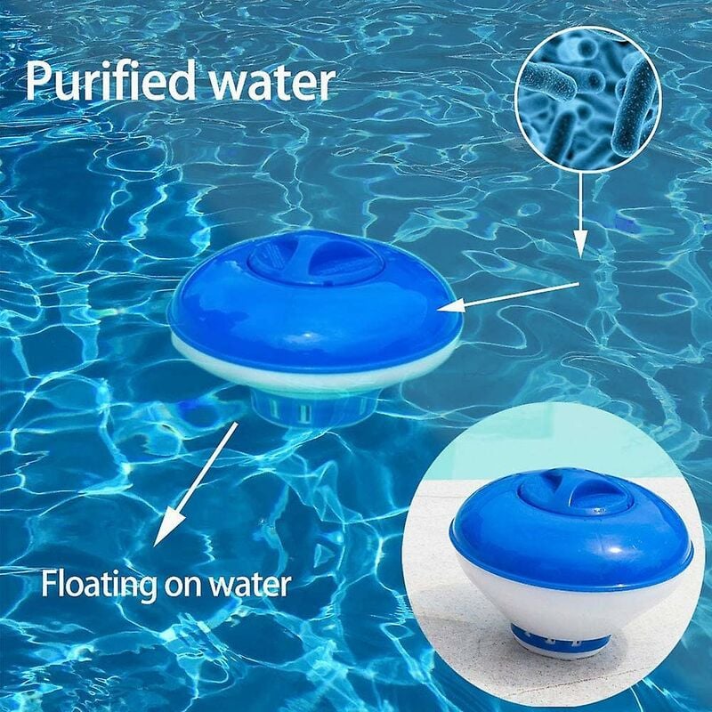 QuiCi Tablettes de nettoyage flottantes pour piscine spa 12,7 cm