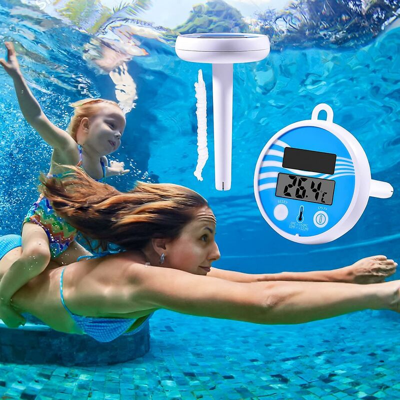 Thermomètre de piscine, thermomètre de piscine flottante, jauge numérique  de température de l'eau pour spa spa aquatique de bain d'étang