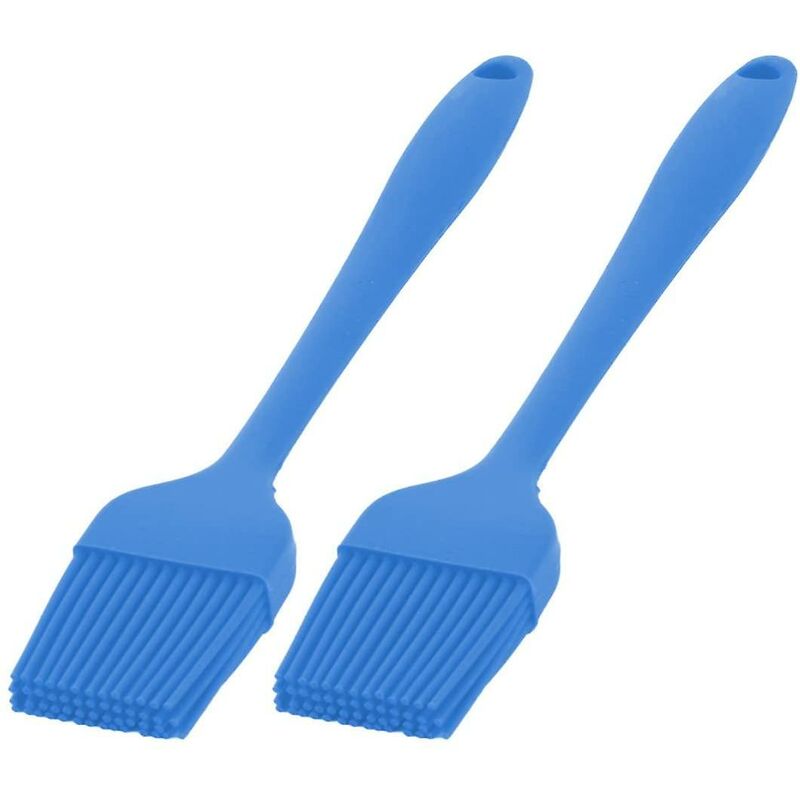 Brosse de cuisine - Silicone - Brosse de cuisson - Bleu - Brosse