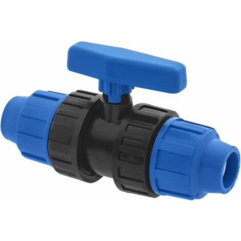 Valve à bille à connexion rapide pour tuyau d'eau en polyéthylène, 20 mm,  25 mm, 32 mm, 40 mm, 50 mm, 63 mm, connecteur de valve rapide pour tuyau  d'eau, 1 pièce (