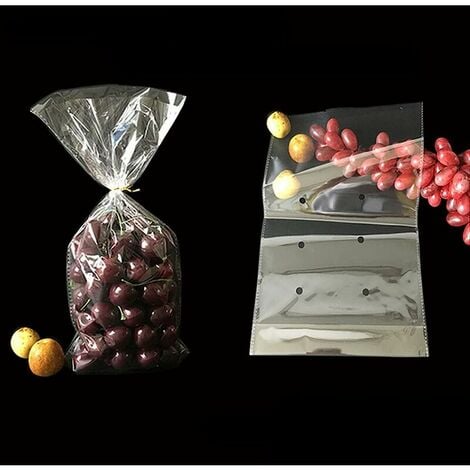 Petit sac en plastique pour bonbons avec fermeture autocollante 15 x 20 x 4  cm.
