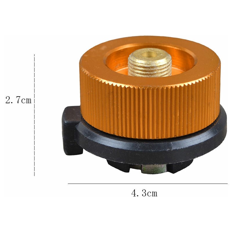 Ensemble de 2 adaptateurs pour bouteille de gaz - pour réchaud de camping  pour barbecue barbecue, cartouches de gaz d'extérieur cartouches de  conversion de vis