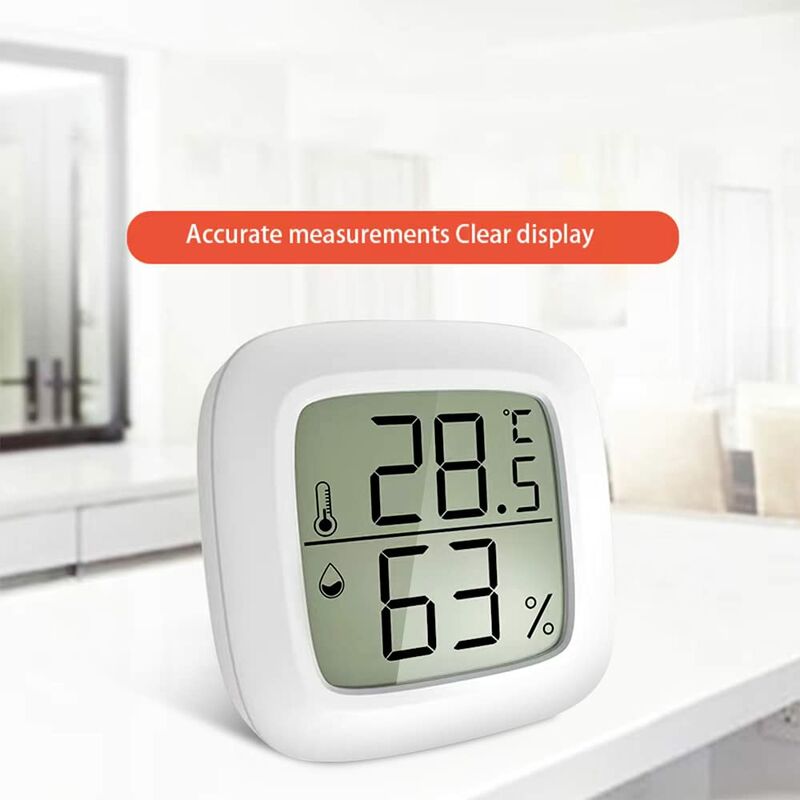 Thermometre Hygrometre Interieur Lot 4 Thermomètre Hygromètre Maison Mini  LCD Termometro Ambientale d'intérieur, Hygromètre pour Chambre à Coucher  Cave à Vin, Aimanté : : Jardin