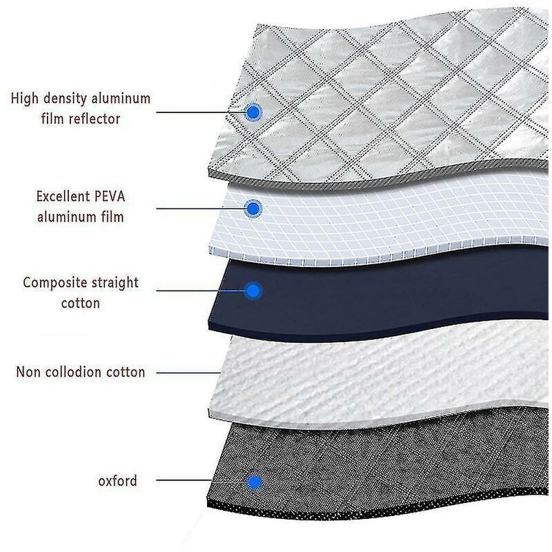 Housse Pare-brise Universelle 140x95 Cm - Protection Solaire, Gel Et UV