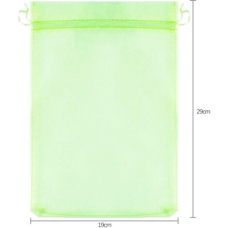 100 Sac Protection Fruits Sacs Filets Protection des Grappes de Raisins Contre Les Oiseaux et Insectes Guêpes Frelons 30 x 20 cm