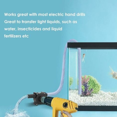 Pompe à Eau pour Jardin Domestique Mini Pompe à Eau Pompe de Forage Électrique Auto-Amorçante Portable avec Tige de 6. 35Mm