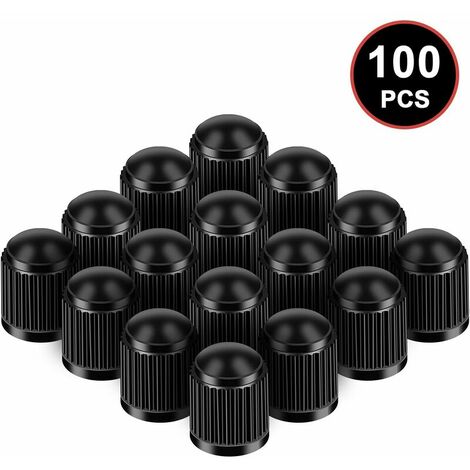 Lot De 4 Capuchons Centraux ADV1 Pour Jantes - Noir Brillant, Aluminium, Diamètre 76 Mm
