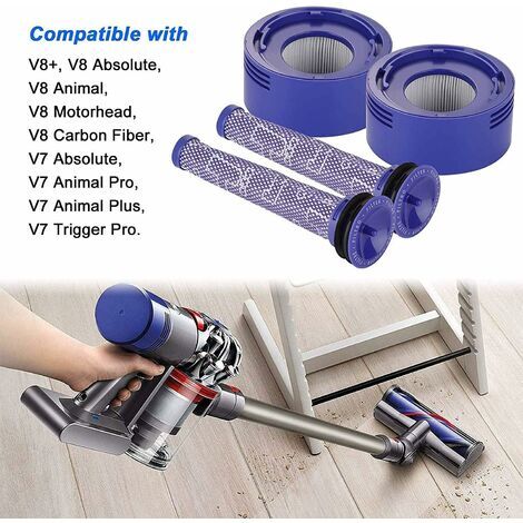 Kit Filtres De Rechange Pour Aspirateur Hoover U81 - Filtre Pré-moteur, Post-moteur Et échappement