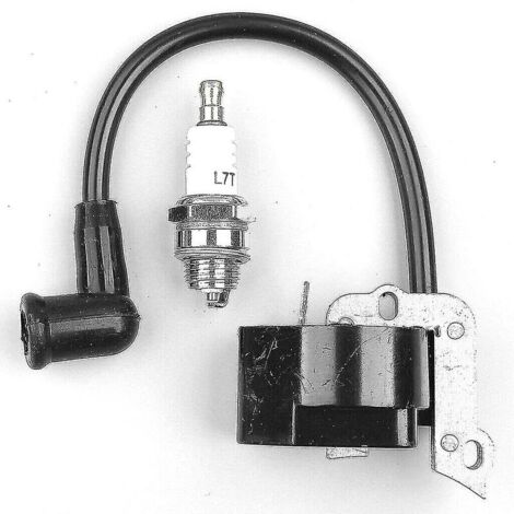 Bobine D'allumage Pour Débroussailleuse Stihl FS38 FS45 FS55 Etc. - Compatible OEM 4140 400 1301 - Noire, Alliage