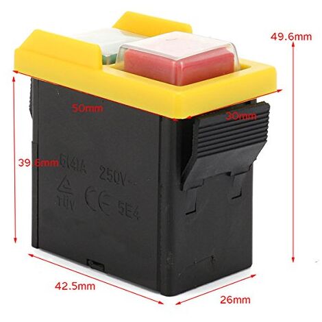 Interrupteur de remplacement universel 250V 4A NVR sécurité étanche anti-poussière pour broyeur électromagnétique