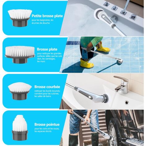 Lot De 3 Têtes De Brosse Pour Balai Vapeur - Douce Et Laiton, Compatible Plupart Modèles