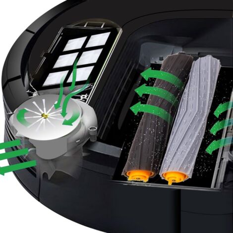 Kit Pièces accessoires compatible avec Roomba serie 800 805 850 860 865 866 870 871 880 886 890 891 895 896 900 960 965 966 980 Filtres et Brosses pour Aspirateur Robot de ABC life, 20in1