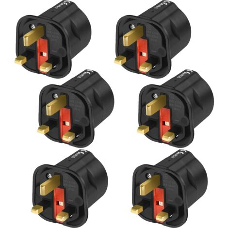 Adaptateur Prise UK 2 Pièces - Europe Vers Angleterre Type G - Pour Voyage Irlande, Dubai, Malte - 250V/16A