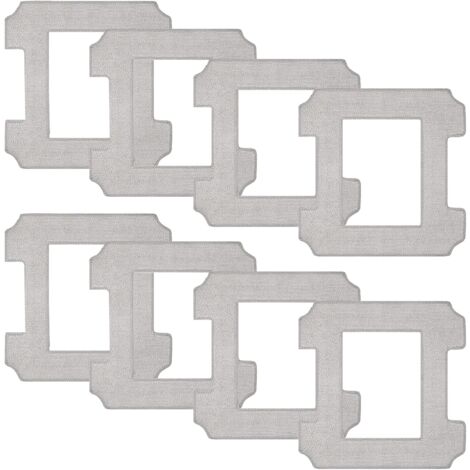 Lot De 8 Lingettes Microfibre Lavables Pour ECOVACS WINBOT Mini - Compatible W-CC02-0012 - Réutilisables 2-3 Mois - 13