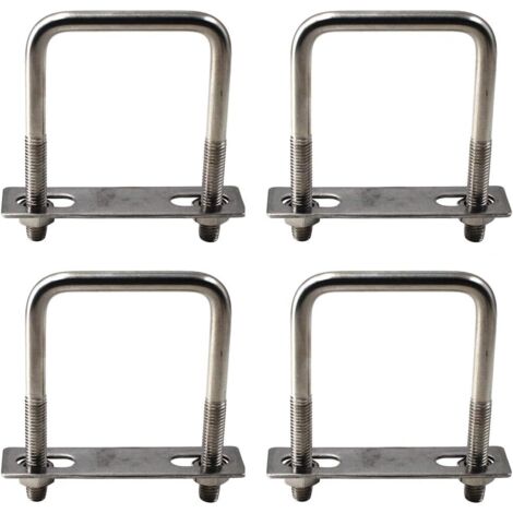 Lot De Boulons En U (U-bolts) M6 M8 M10 - Acier Inoxydable 304, Pour Remorque, Fixation Robuste