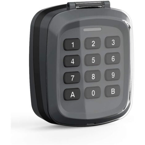 Clavier Ã€ Code - Pilote Les Motorisations Avidsen, Portée Radio : 80m Champ Libre, Clavier Ã€ 12 Touches, Garantie 2 Ans, Couleur : Gris, Compatible Gamme Avidsen - 114255