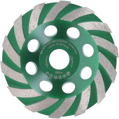 Aililong Meule Diamantée 125 Mm Ponceuse Béton - Disque Abrasif Diamant Granit Pierre Carrelage