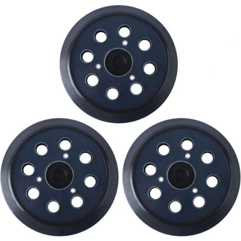 125 mm Plateau de ponage Compatible avec Makita 743081C8 Remplacer le BO5010 BO5041KC Disques de ponage 8 trous(3 pices)