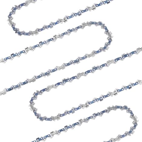 Lot De 3 Chaînes Pour Tronçonneuse 3/10" LP 40, 1,3 Mm, Chaîne à Faible Contrecoup, Compatible Avec Einhell GC-LC 18/25 Li & GE-LC 18/25 Li, Husqvarna