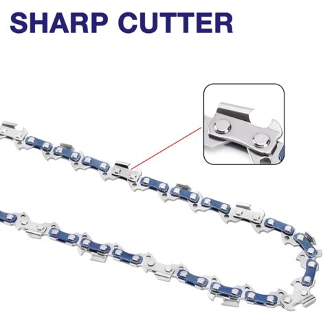 Chaînes De Mini Tronçonneuse X 2, Pas De 1/4", Epaisseur De Maillon 0,039" ( 1mm), 28 Maillons Pour Guide-Chaîne De 11 Cm / 4,3", Pour Les Mini Tronçonneuses De 4 Pouces