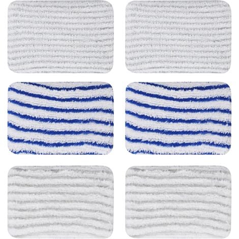 6 Pièces Lingettes ZR850002 pour Rowenta Clean & Steam ZR850002 ZR005801 ZR005804 Tampons Lavable en Microfibre pour Rowenta RY7xxx RY8xxx