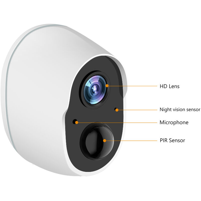 Double caméra pilotable WiFi Ultra HD 2K détection AI suivi humain