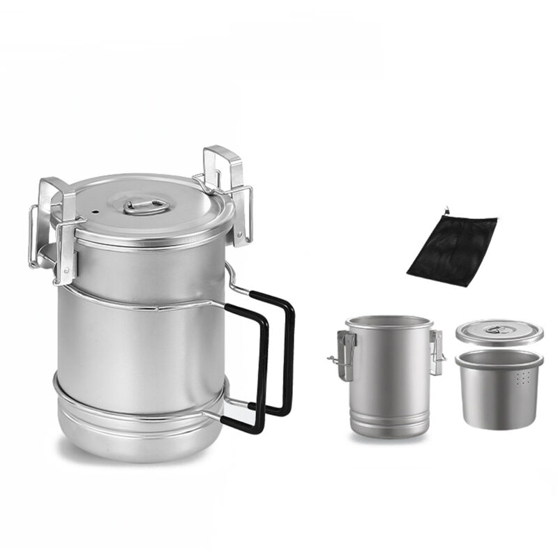 Marmite Vapeur Inox 2 Niveaux - 27 Cm - Cuisson Saine Et Rapide - Poignée Ergonomique