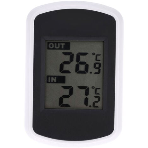 Thermomètre intérieur et extérieur Accu-Temp, en degrés Celsius et  Fahrenheit, blanc, 8 po
