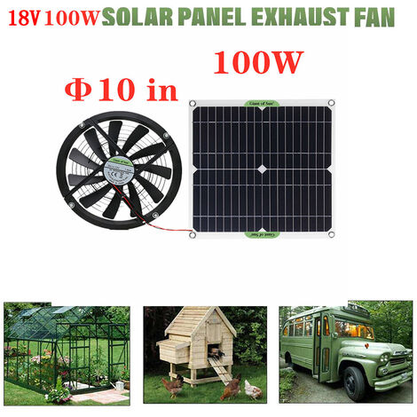 Acheter Mini ventilateur alimenté par panneau solaire 5W 6V, ventilateur d'extraction  solaire, fonctionne avec la lumière du soleil/eau IP65