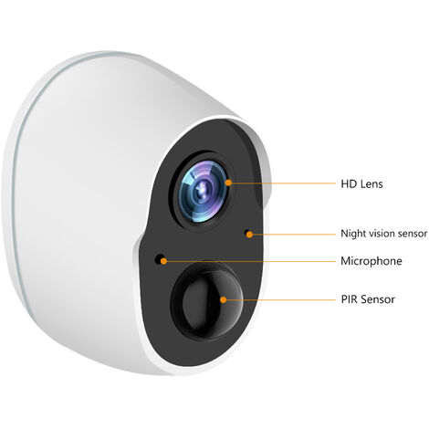 Caméra de surveillance IP WIFI Voiture sans fil & pilotable à distance