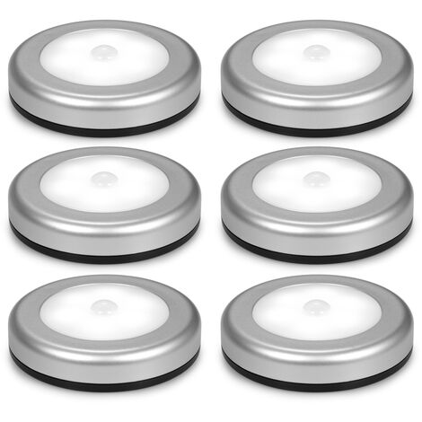 Lot De 4 Lampes LED Magnétiques Rechargeables - Détecteur De Mouvement - Sans Perçage - Pour Cuisine, Placard, Escalier - Lumière Chaude
