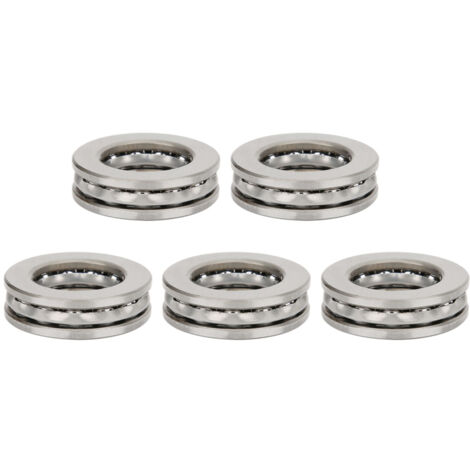 Roulement à Billes De Poussée 51120 - Dimensions 100x135x25 Mm - Acier Chromé - Pour Charges Axiales Lourdes